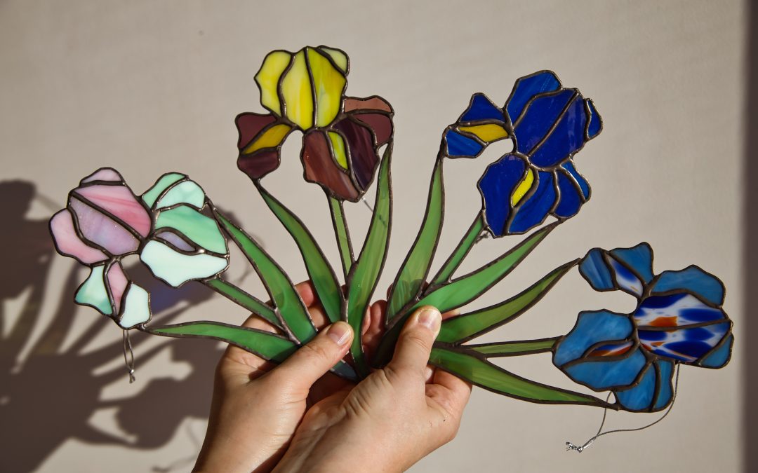 W mojej pracowni zakwitły irysy.